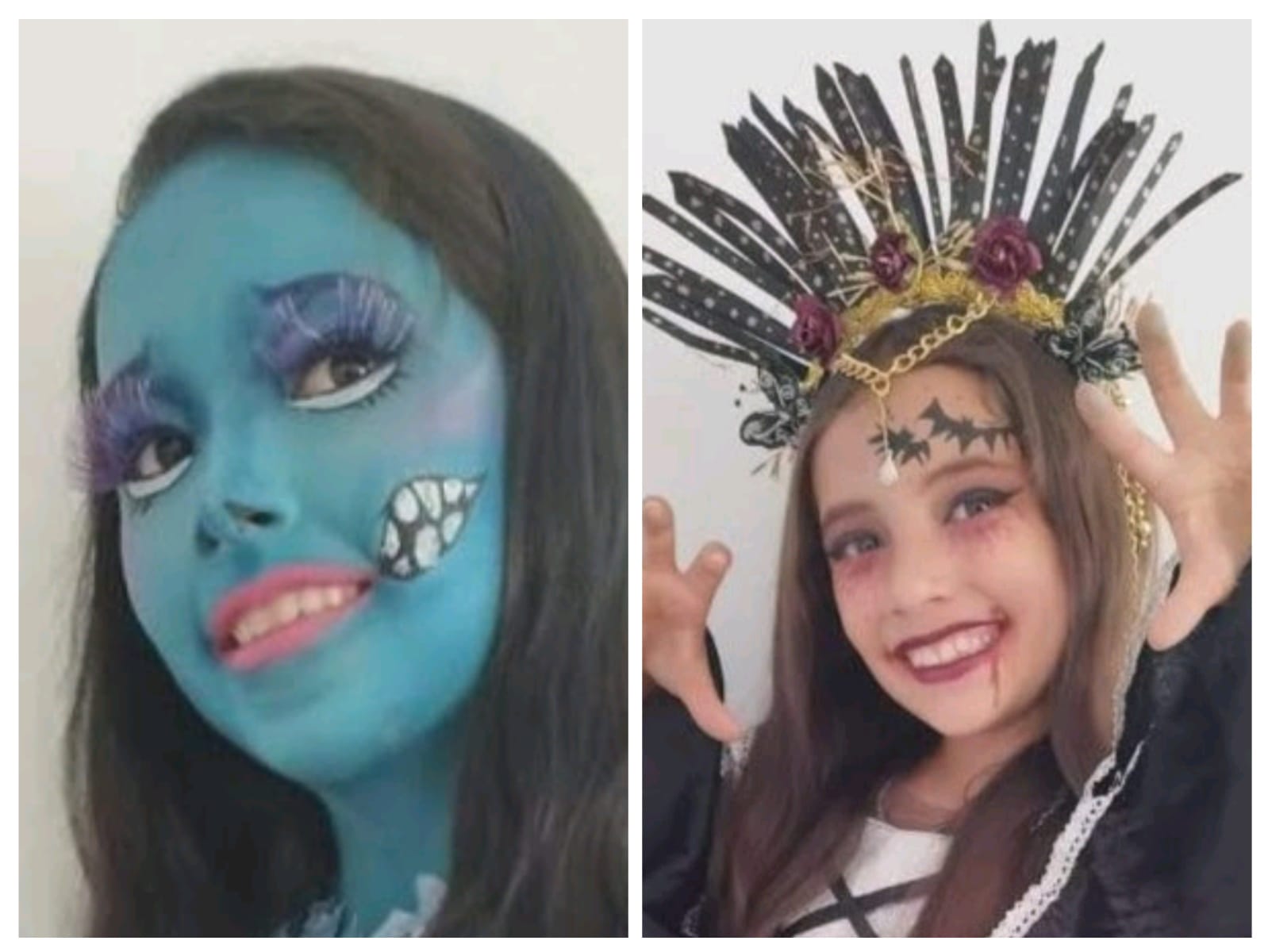Maquillaje infantil de Halloween para niñas