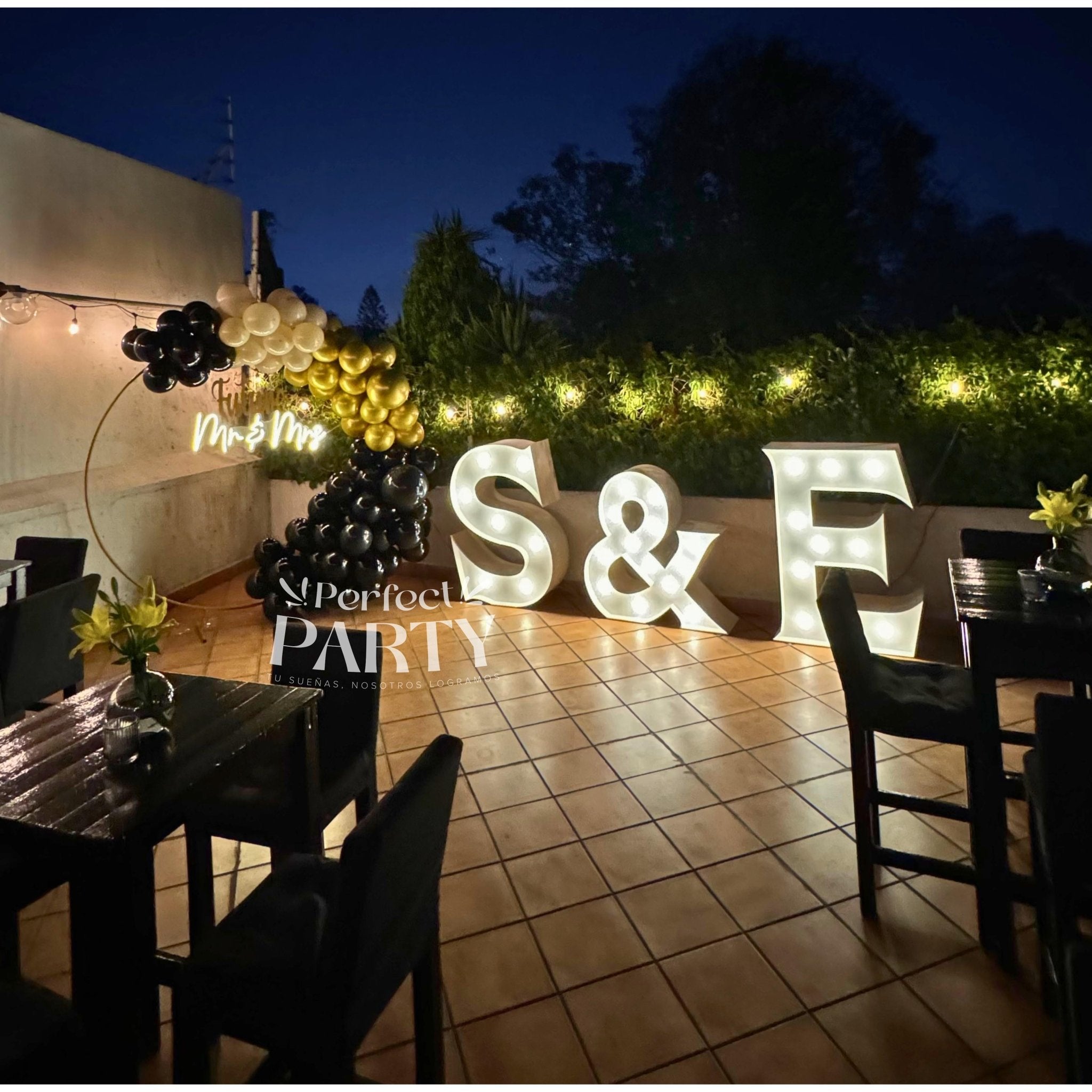 Letras con LED | Boda, Aniversario o Pedida de Mano - Perfect Party