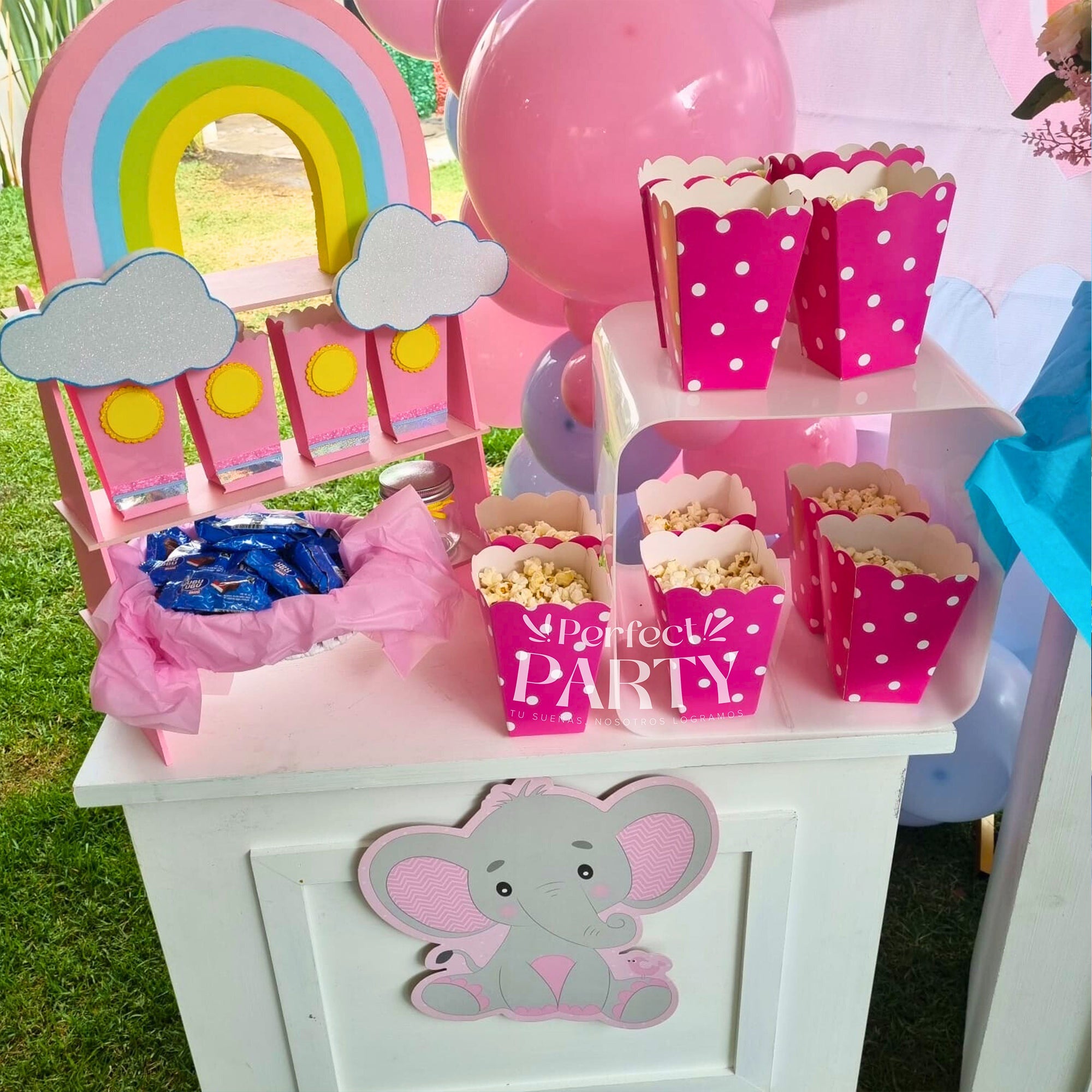 Mesa de dulces | Decoración con globos - Perfect Party