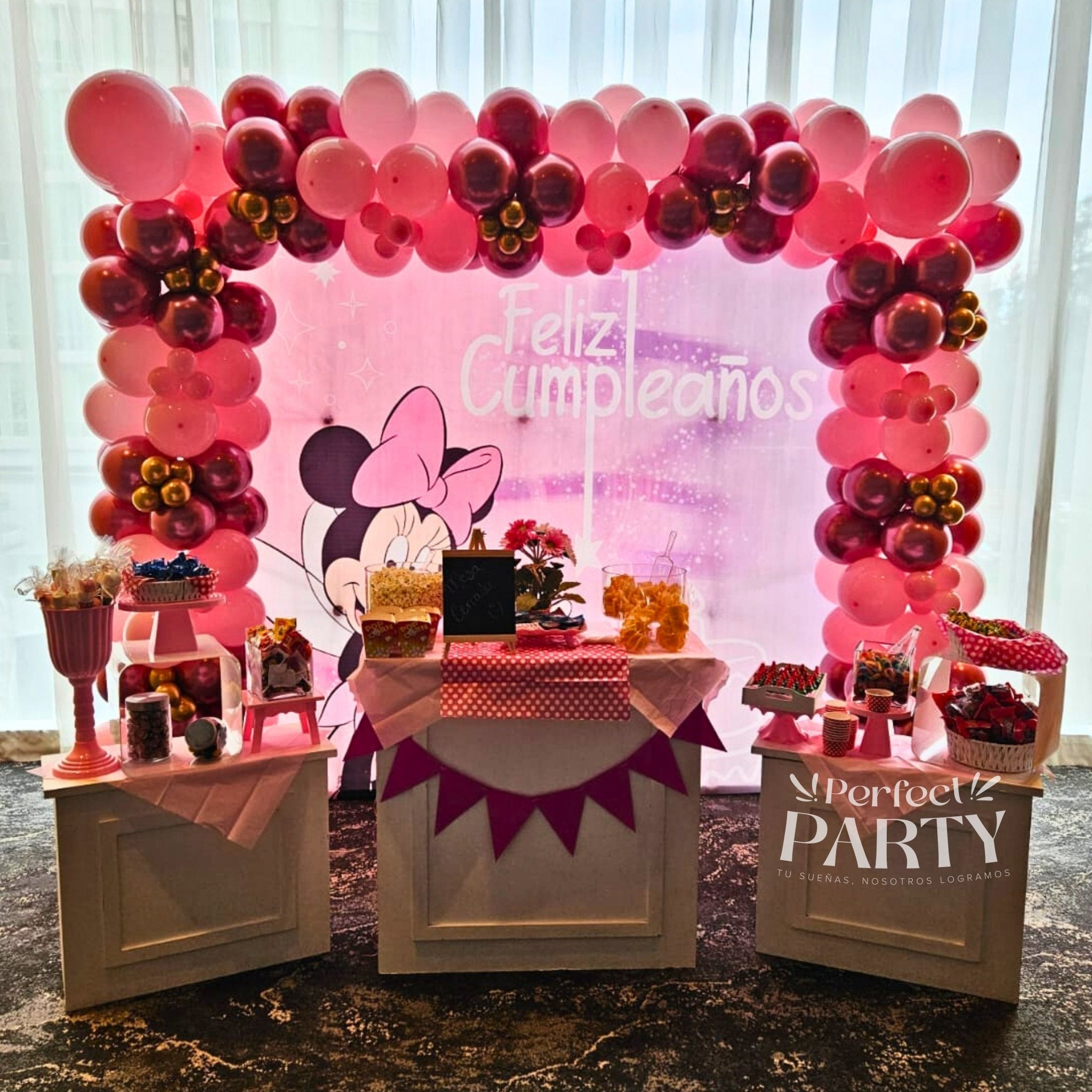 Mesa de dulces | Decoración con globos - Perfect Party