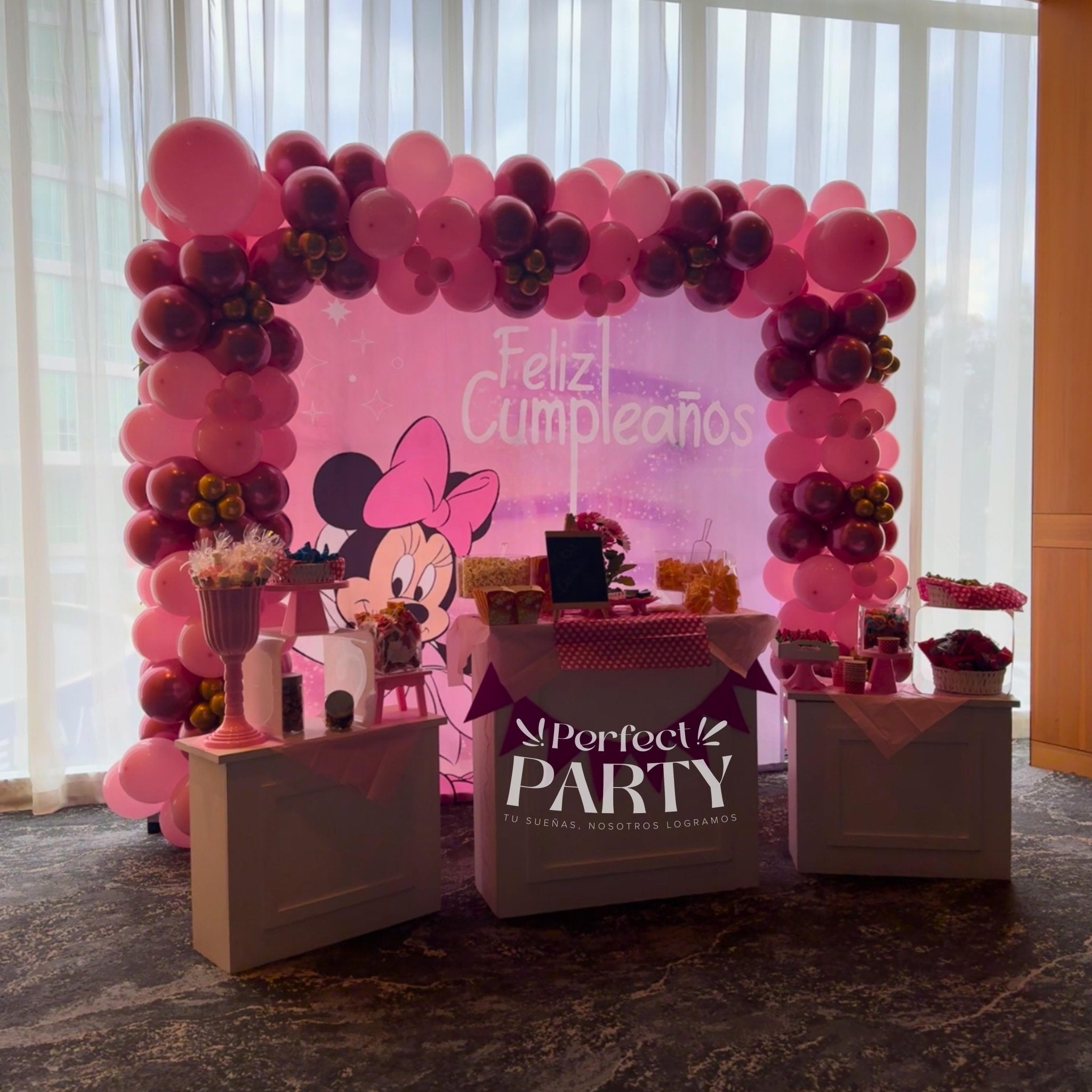 Mesa de dulces | Decoración con globos - Perfect Party