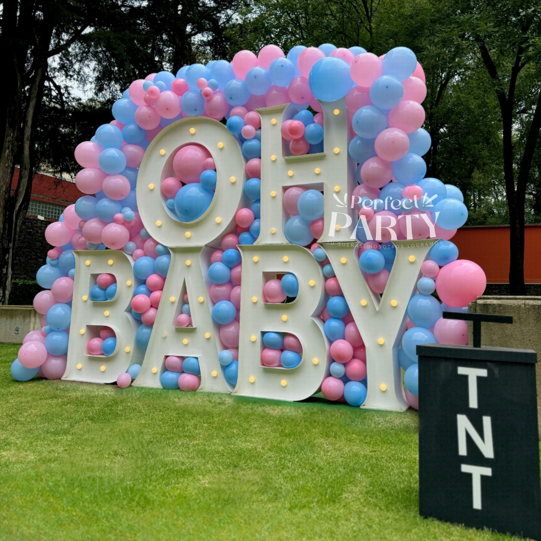 Revelación de Género | Globos, Pirotecnia y Letras LED - Perfect Party