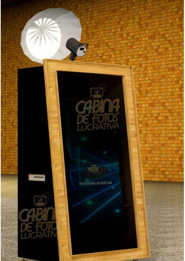 Cabina espejo de cuerpo completo con pantalla táctil